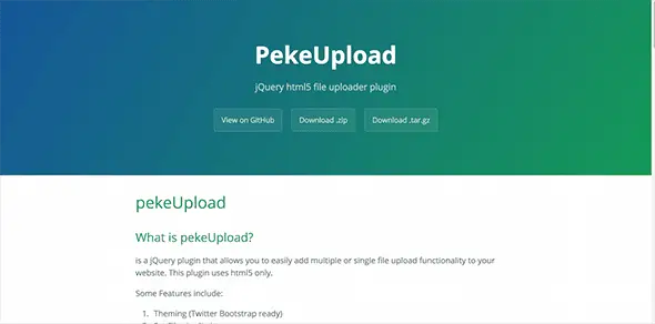 17 PekeUpload jQuery File Upload Scripts