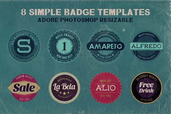 18 Free Simple Badge Templates