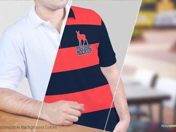 19 Polo Shirt Mockup