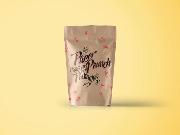 2 Paper Pouch Packaging Mockup