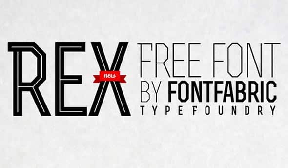 2 Rex Free All Caps Font