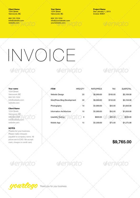 40 Invoice Templates Free Premium Print Digital Friendly