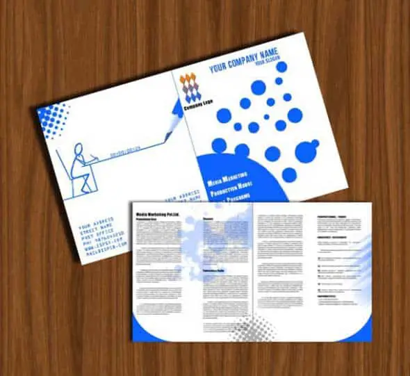21 Free Bi-Fold Marketing Brochure Template PSD