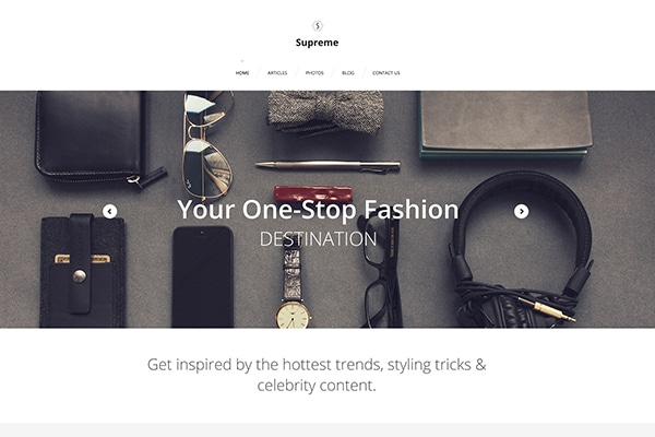 22 Supreme Bootstrap WordPress theme