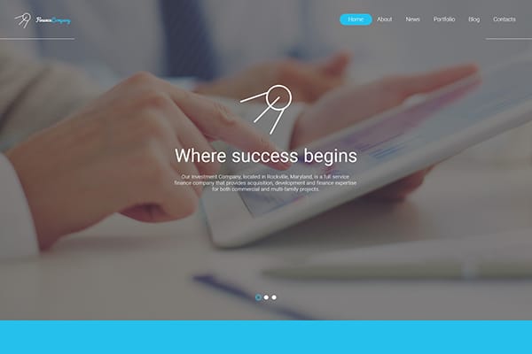 23.Finance Company Bootstrap HTML5 template