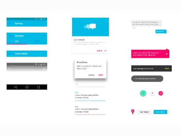 24 Android Material Design UI Kit
