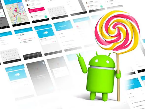 25 Android Lollipop UI Kit