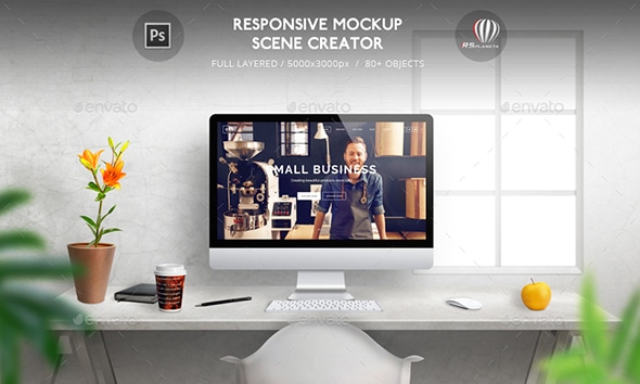 26 Responsive Mockup Scene Creator