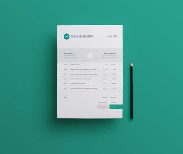 3 Freelance Invoice Template in InDesign INDD and IDML – Free