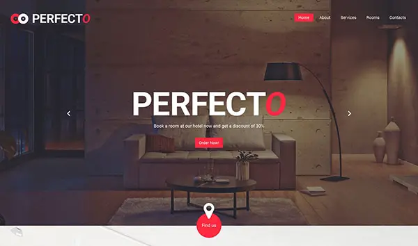 3.Perfecto Bootstrap HTML5 template
