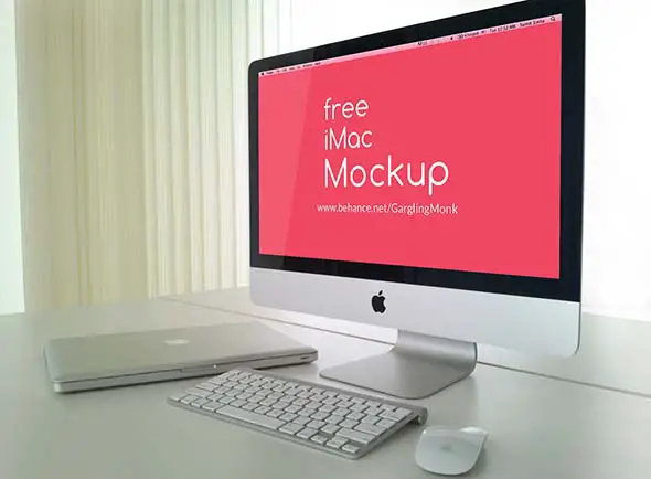  Free IMac Mockup PSD