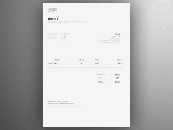 indesign invoice template free
 40 Invoice Templates | Free 