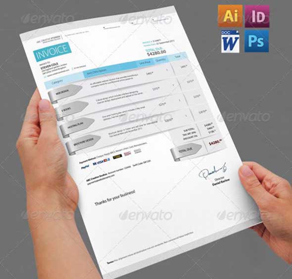 40 Pack of Professional Invoice Templates