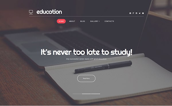 5.Education Hub Bootstrap WordPress theme