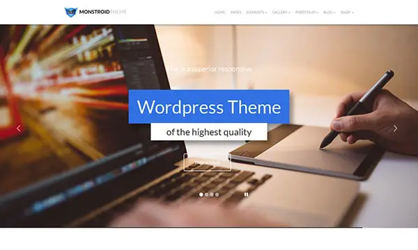 9.Monstroid Bootstrap WordPress theme
