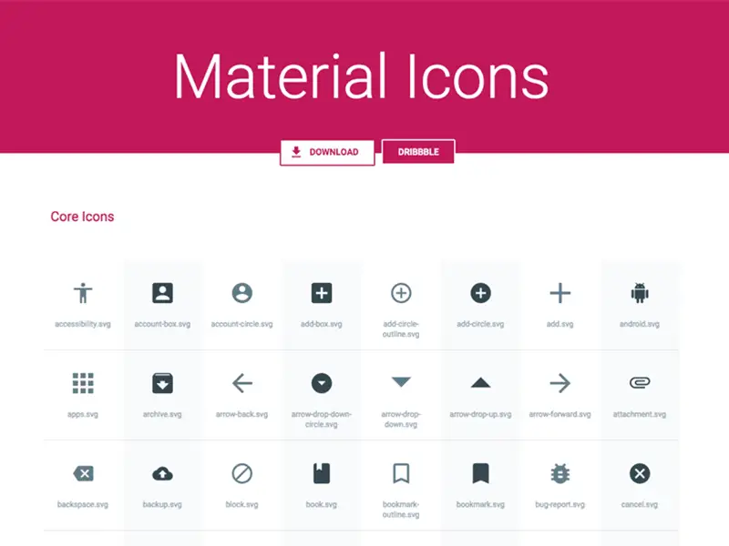 Material Icons Pack Sketch Resource