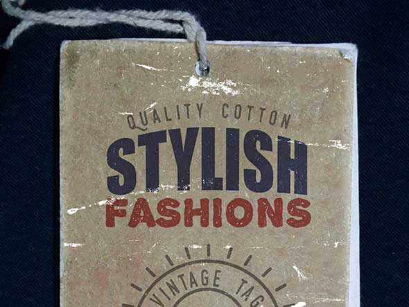13 Vintage Clothing Label Mockup