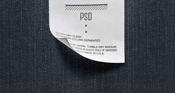 Psd Clothing Label Mockup