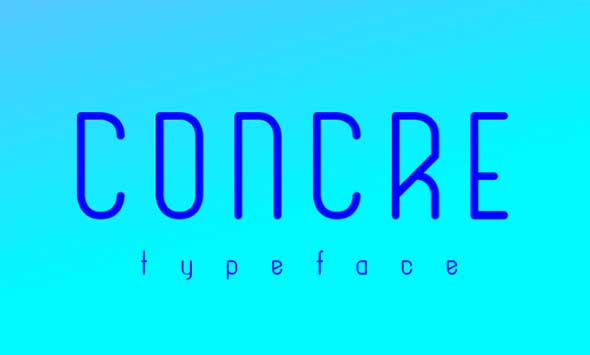 7 Concre Typeface