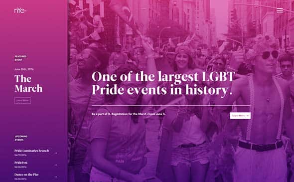 2 nycpride.org1 gradient website design
