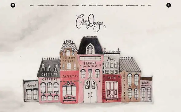 5-Collette-Dinnigan Retro Style Website Designs