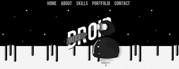 sketchdroid responsive film noir portfolio preview themeforest
