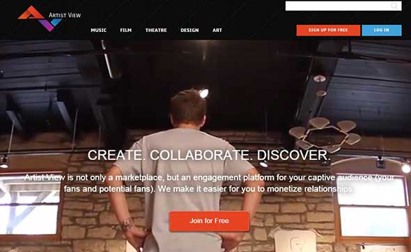 artist view create collaborate discover artist view-