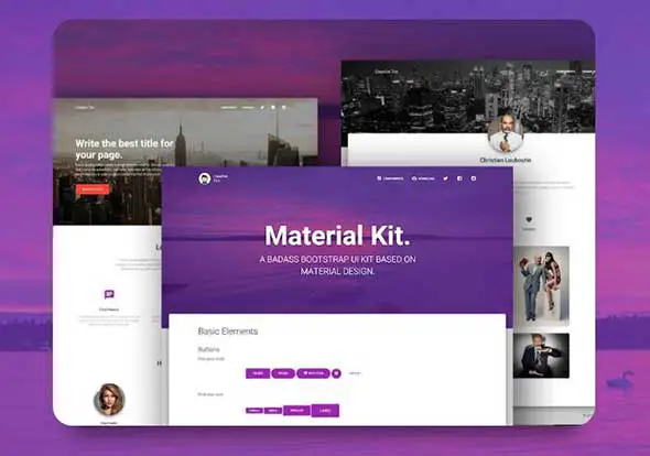 1 Creative Tim _ Material Kit_ Free Bootstrap Material Design UI Kit 