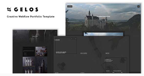 19 gelos creative webflow portfolio template