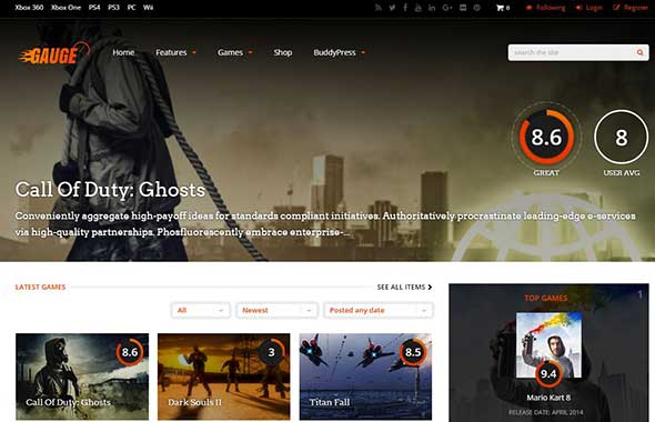 3 gauge _ multi purpose review theme