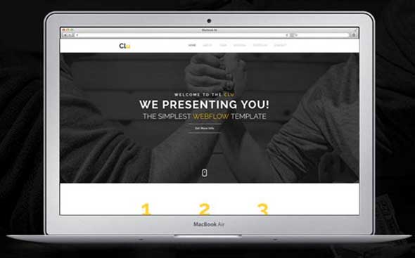 4 clu creative webflow template by dasagani _