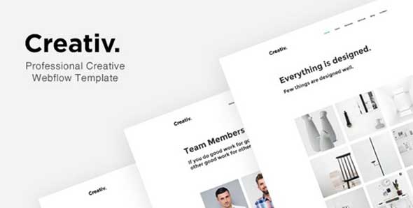 6 creativ professional creative webflow template