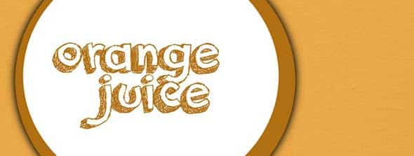  orange juice font