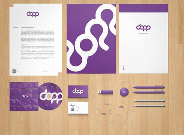 stationery branding mock up psd