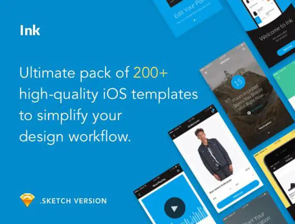 ink Sketch templates for user interface designers