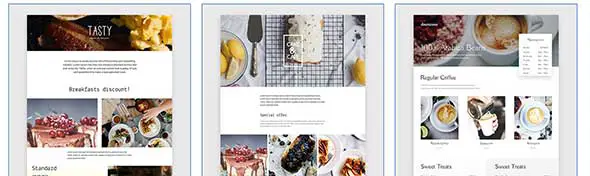  cheers food restaurant responsive muse templates preview