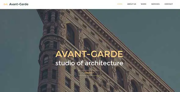 avant garde architecture interior design and furniture muse template 