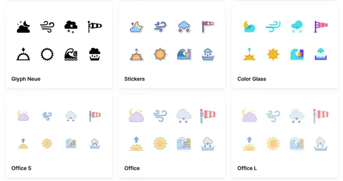 Weather Icon Sets
