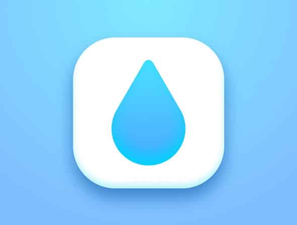 create an eye catching water droplet icon with sketch 3