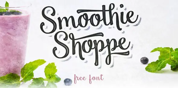 Smoothie-Shoppe---Free-Script-Font-on-Behance