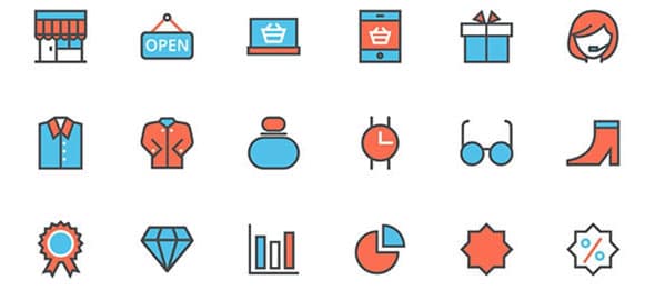 80+-Free-Vector-Flat-Line-Shopping-Icon-Set