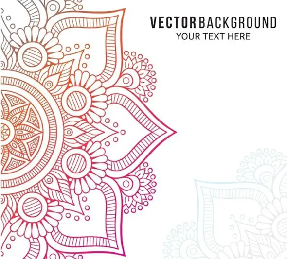 White-background-with-a-mandala-Vector-_-Free-Download