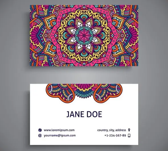 Business-card-decorated-with-full-color-mandalas-Vector-_-Free-Download