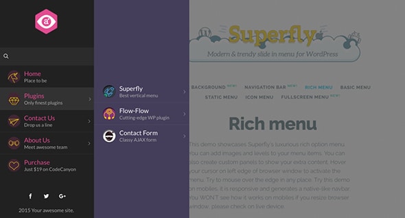 Superfly — Responsive WordPress Menu Plugin by looks awesome _ CodeCanyon