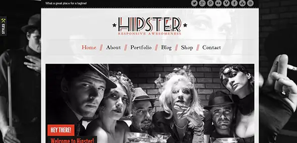 Hipster Vintage Website Designs