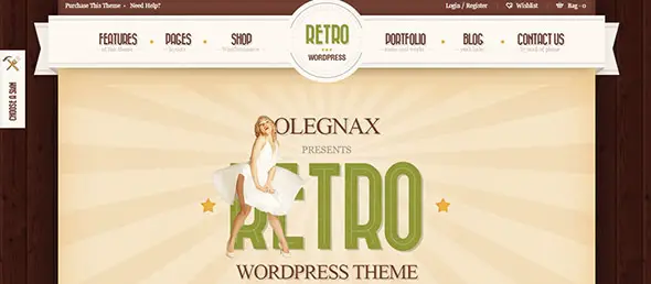 Retro styled Website Designs