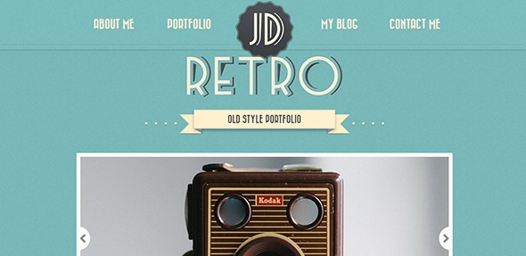 Retro Portfolio Retro Style Website Designs