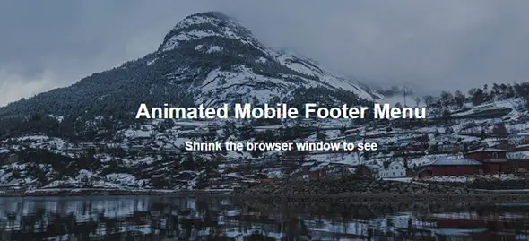 Animated-Mobile-Footer-Menu