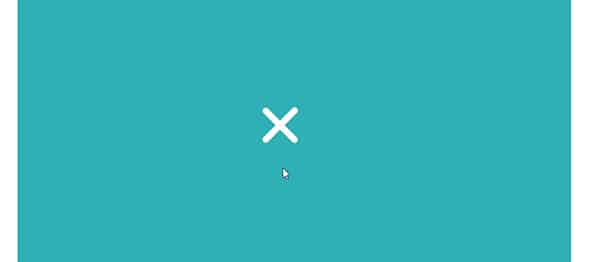 Simple Hamburger Menu to X Mark Animation ~ CodeMyUI