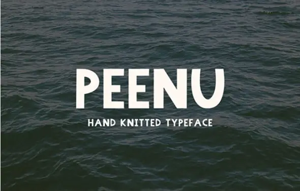 Peenu_-A-free-hand-knitted-typeface---Freebiesbug